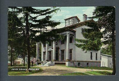 VEGAS - Posted 1909 Rome, NY - Jervis Library Postcard - FE444