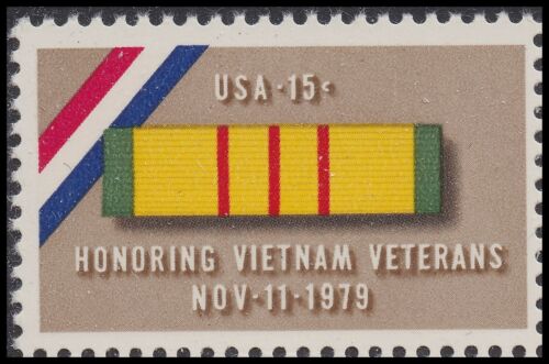 1979 Honoring Vietnam Veterans Single 15c Postage Stamp - Scott 1802 - MNH, OG - CT73c