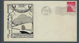 VEGAS - 1944 Submarine USS Blackfin Launch Cover - Groton - FJ102