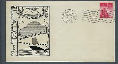 VEGAS - 1944 Submarine USS Blackfin Launch Cover - Groton - FJ102