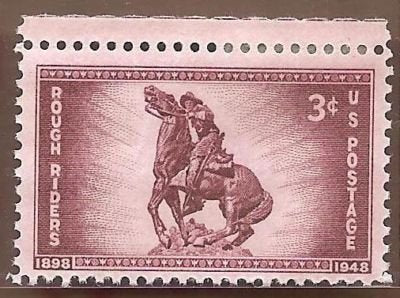 1948 US Rough Riders  Single 3c Postage Stamp  - Scott  973 - MNH,OG