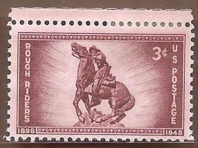 1948 US Rough Riders  Single 3c Postage Stamp  - Sc#  973 - MNH,OG
