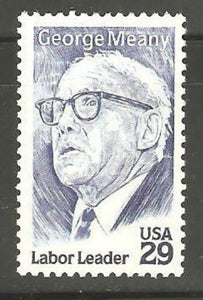 1994 George Meany Single 29c Postage Stamp - MNH, OG - Sc# 2848