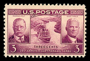 1939 Panama Canal Single 3c Postage Stamp - Sc# 856 - MNH,OG