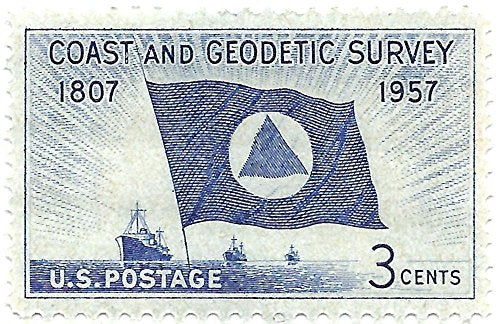 1957 Coast And Geodetic Survey  Single 3c Postage Stamp  -  Scott 1088 - MNH,OG