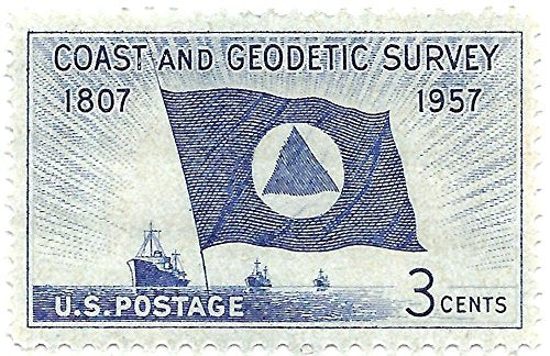 1957 Coast And Geodetic Survey  Single 3c Postage Stamp  -  Sc# 1088 - MNH,OG