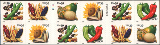 2006 Crops of the Americas Booklet of 20 37c Postage Stamps Scott 4012 - MNH, OG - CX62