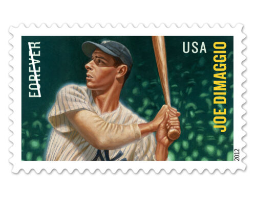 2012 Joe DiMaggio Single Forever Postage Stamp - Sc# 4697 - DR158a