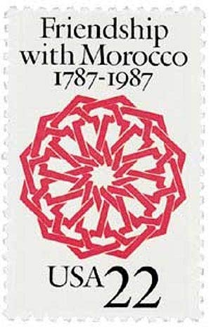 1987  Friendship with Morocco Single 22c  Postage Stamp,  - Sc# 2349 =  MNH,OG