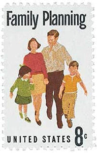 1972  Family Planning Single 8c Postage Stamp  - Sc# 1455  -  MNH,OG