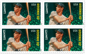 2012 Joe DiMaggio Major League Baseball Plate Block Of 4 USA 1st Class Forever Postage Stamps - Sc# 4697 - DR158