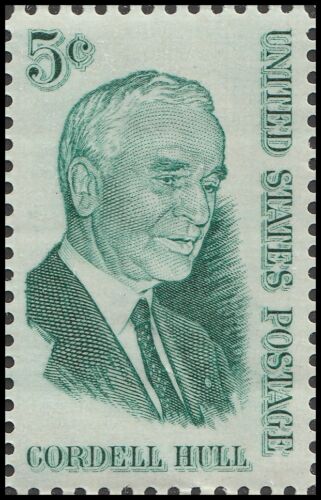 1963 Cordell Hull Single 5c Postage Stamp - MNH, OG - Scott 1235 - CX275
