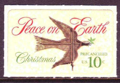 1974 Christmas-Peace on Earth- Precancel- Single10c Postage Stamp Scott 1552 -MNH, OG - DS167a