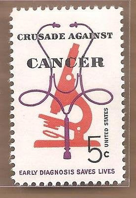 1965 US Crusade Against Cancer Single 5c Postage Stamp  - Sc# 1263 - MNH,OG