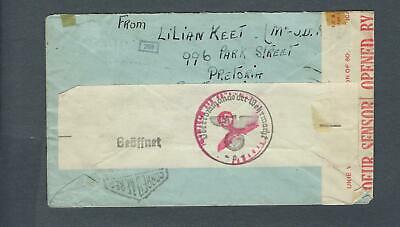 VEGAS - 1942 Prisoner Of War Cover South Africa To Seine, France - FG112