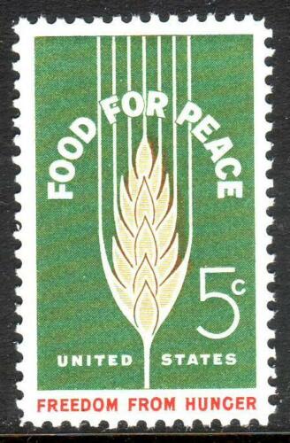 1963 Food For Peace Single 5c Postage Stamp - MNH, OG - Scott 1231 - CX274