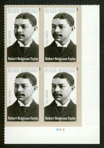 Robert Robinson Taylor Plate Block of 4 Forever Postage Stamps - MNH, OG - Sc# 4958