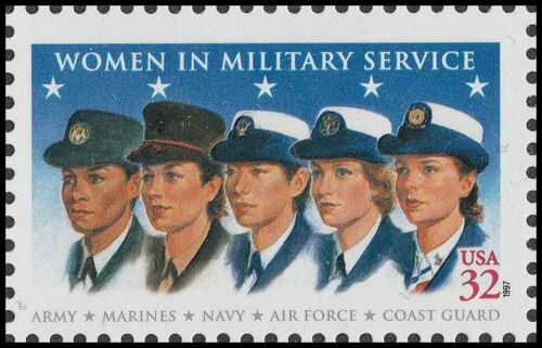 1997 Women in Military Service Single 32c Postage Stamp - MNH, OG - Sc# 3174