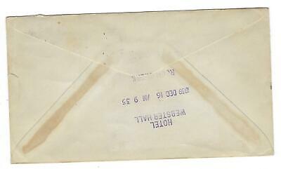 VEGAS - 1939 The Hollenden Hotel, Cleveland Ad Cover With 2 Plate Stamps FF143