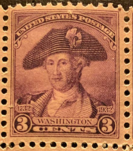 1932 George Washington Single 3c Postage Stamp - Sc#708  - MNH,OG