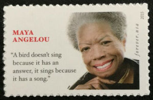 Maya Angelou Single "Forever" Postage Stamp - MNH, OG - Sc# 4979