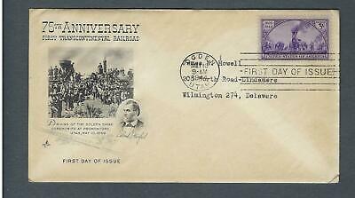 VEGAS - 1944 First Continential Railroad First Day Cover - Scott 922 - FG138