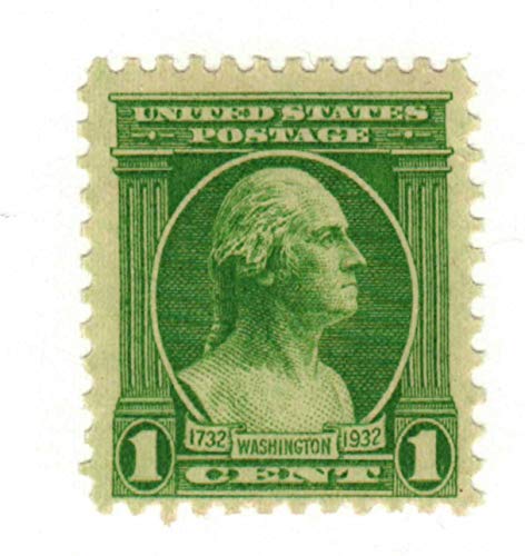 1932 George Washington Single 1c Postage Stamp  - Sc#705 - MNH,OG