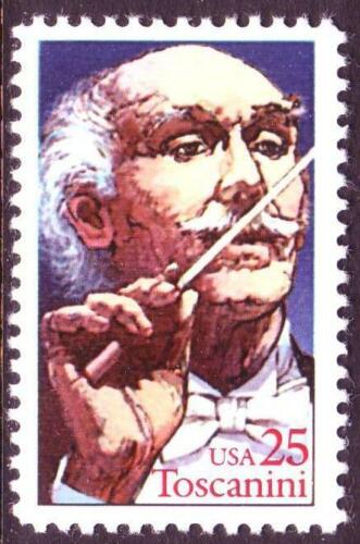 1989 Toscanini Single 25c Postage Stamp - Sc# 2411 - MNH - CW459b