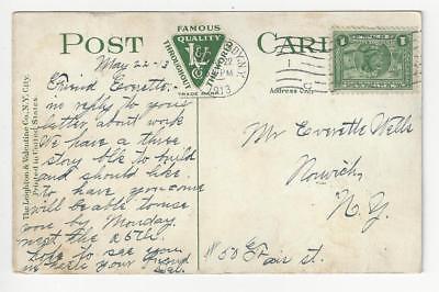Posted 1913 USA Postcard- St Johns Catholic Church, Schenectady, NY (AT59)