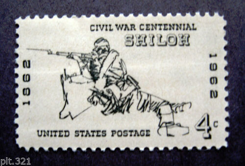 1961-65 Civil War Battle Of Shiloh Single 4c Postage Stamp - MNH, OG - Scott 1179