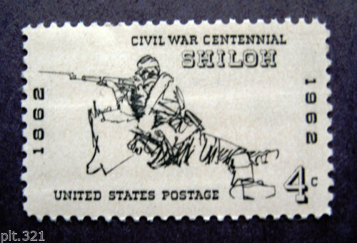 1961-65 Civil War Battle Of Shiloh Single 4c Postage Stamp - MNH, OG - Sc# 1179