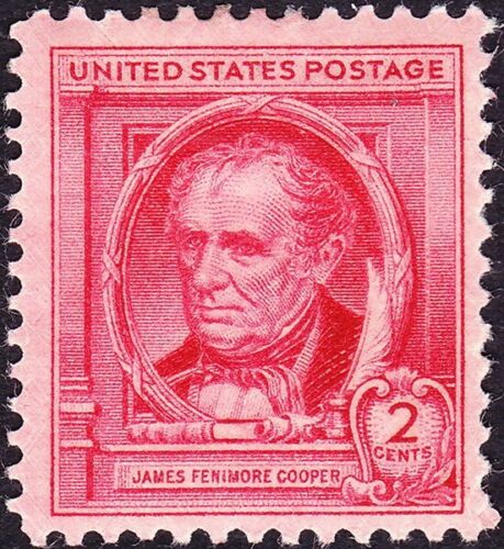 1940 James Fenimore Cooper Single 2c Postage Stamps - Sc# 860 -  MNH,OG