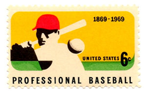 1969 Professional Baseball Single 6c Postage Stamps  - Sc# 1381 -  MNH,OG