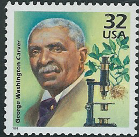 1998 George Washington Carver Single 32c Postage Stamp - MNH, OG - Scott 3183c