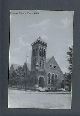 VEGAS - Vintage Piqua, OH Christian Church Real Photo Postcard RPPC - FE469