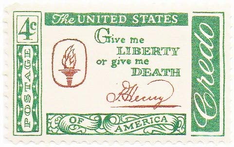 1960 Patrick Henry Credo Single 4c Postage Stamp  - Scott1144 -  MNH,OG