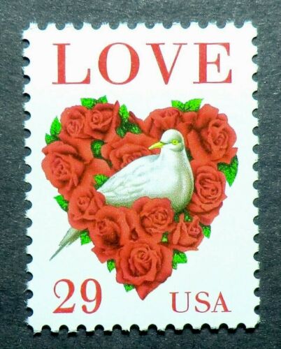1994 Love Bird Valentine's Single 29c Postage Stamp - MNH, OG - Scott 2814
