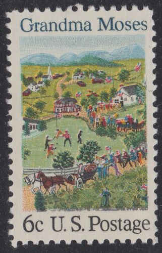 1969 Grandma Moses Single 6c Postage Stamp - MNH, OG - Scott 1370 - CX355