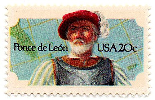 1982 Ponce DeLeon Single 20c Postage Stamp  - Scott 2024 -  MNH,OG