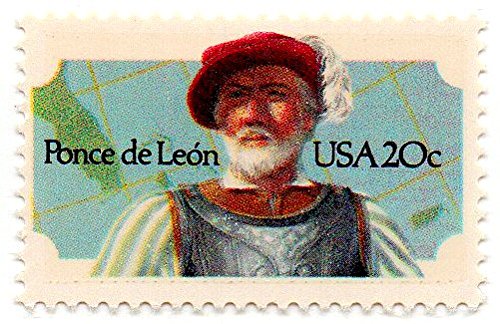 1982 Ponce DeLeon Single 20c Postage Stamp  - Sc# 2024 -  MNH,OG