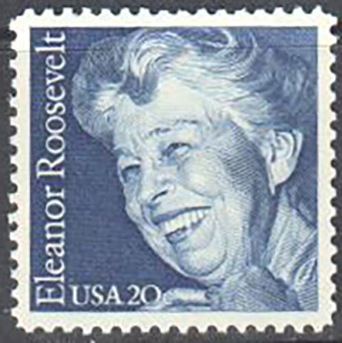 1984 Eleanor Roosevelt Single 20c Postage Stamp - Scott 2105 - MNH -CW493c