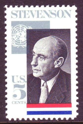 1965 Adlai Stevenson Single 5c Postage Stamp - MNH, OG - Scott 1275`- CX246