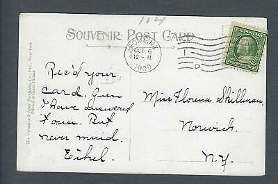 VEGAS - Posted 1909 Rome, NY - Jervis Library Postcard - FE444