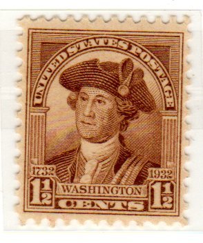 1932 George Washington Single 1 12 Postage Stamp  - Sc#706 - MNH,OG