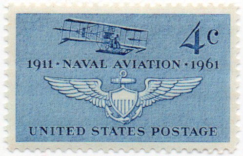 1961 Naval Aviation Single 4 Postage Stamp -  Scott 1185  -  MNH,OG