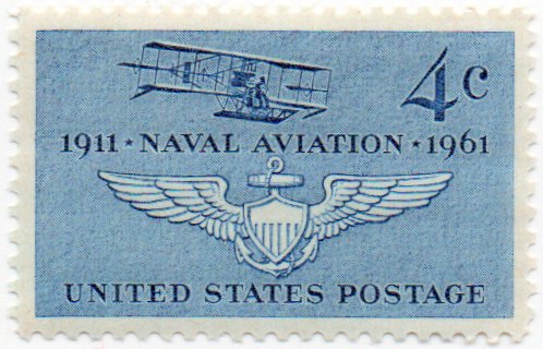 1961 Naval Aviation Single 4 Postage Stamp -  Sc# 1185  -  MNH,OG