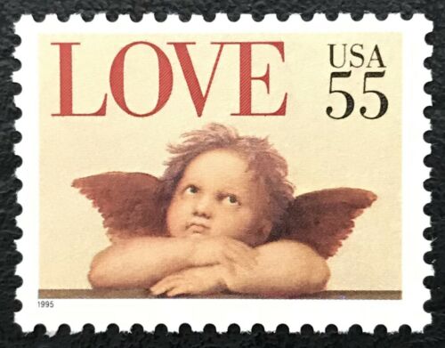US Postage Stamp Single 1995 Love Cherub Issue 55 Cent Scott #2958