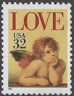 US Postage Stamp Single 1995 Love Cherub Issue 32 Cent Scott #2957