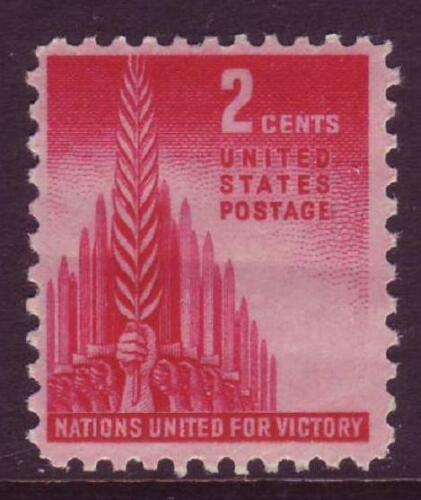 1943 Allied Nations Single 2c Postage Stamp - Sc# 907 -  MNH,OG