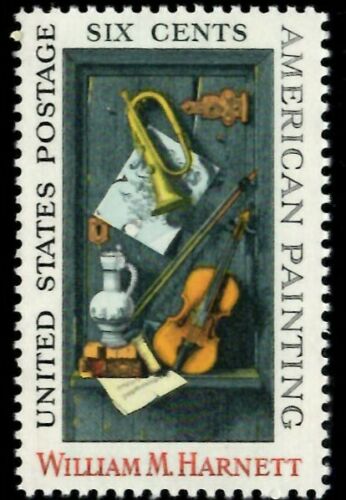 1969 William M. Harnett, Artist, Single 6c Postage Stamp  - Sc# 1386  -  MNH,OG